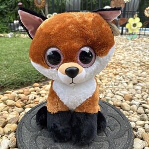 Ty Beanie Boos Slick the Brown Fox Large Plush  APPROX. 18" TALL (NEW WITH TAGS)